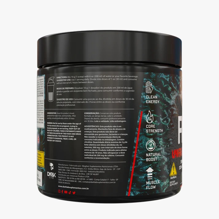 Raze Underground Pre Workout 300g Dark Lab - Imagem 2